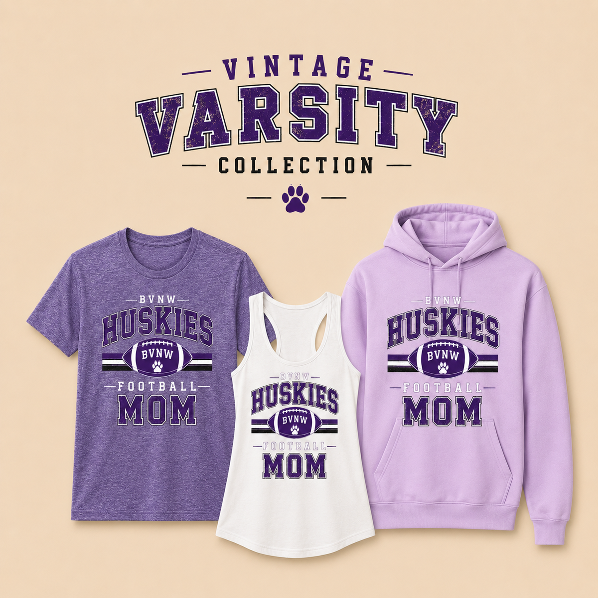BVNW Football Mom – Vintage Varsity