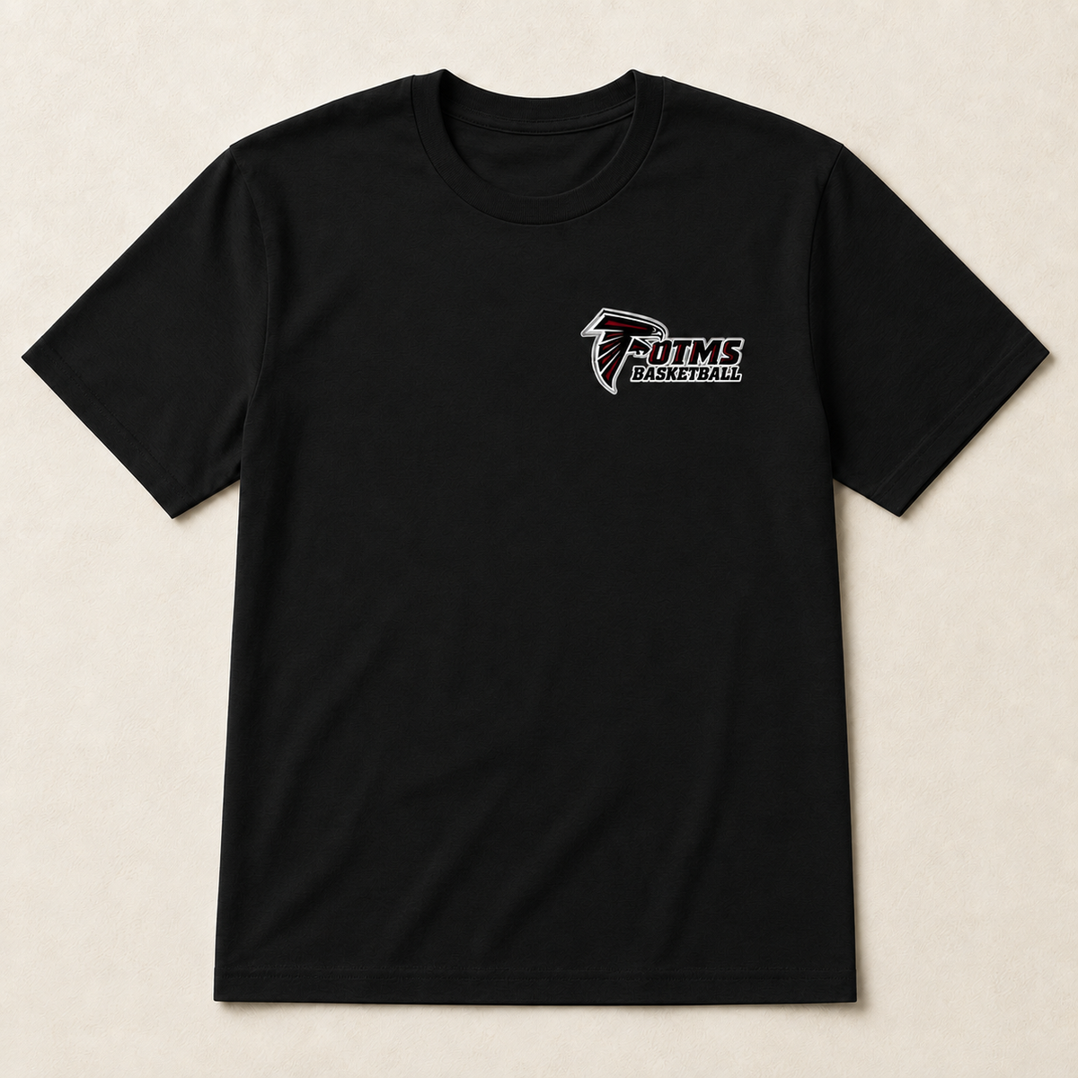 OTMS Falcon Left-Chest Basketball T-Shirt