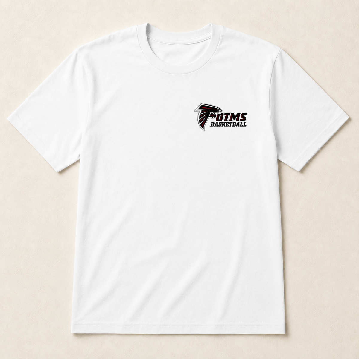 OTMS Falcon Left-Chest Basketball T-Shirt