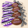 BVNW Football Spirit Bag Tags with Ribbon Tassels