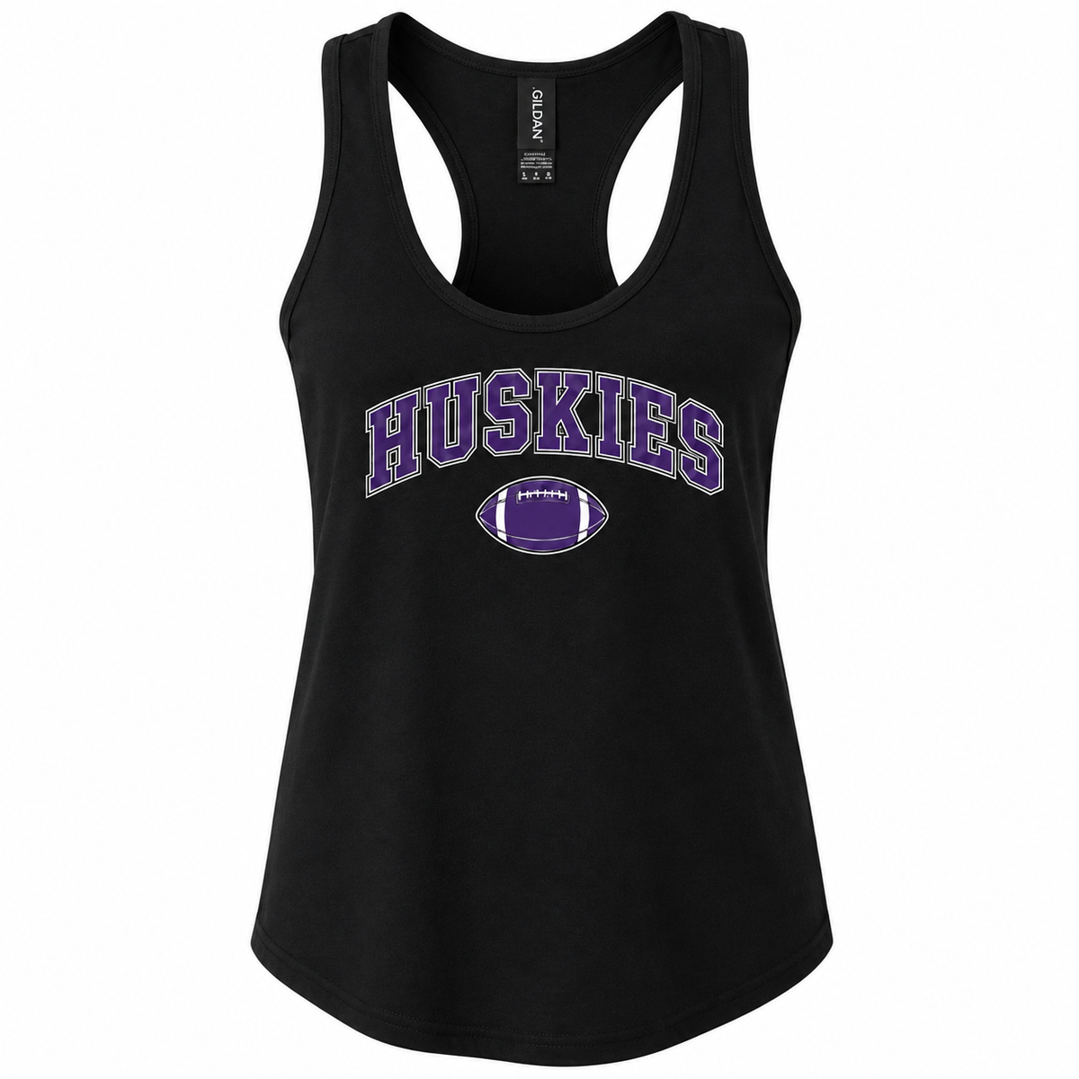 BVNW Huskies Arched Football Women’s Tank