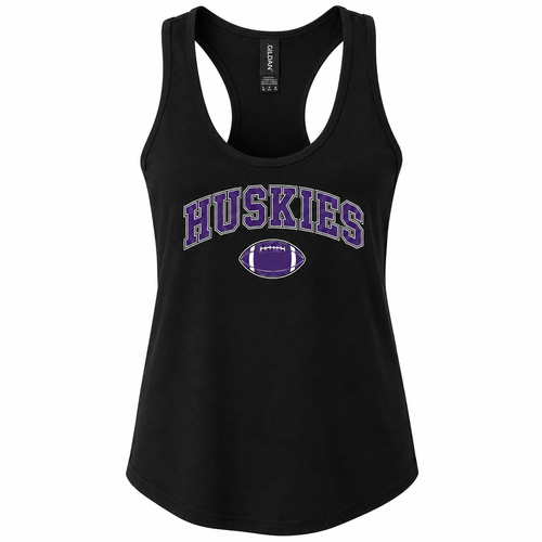 BVNW Huskies Arched Football Women’s Tank