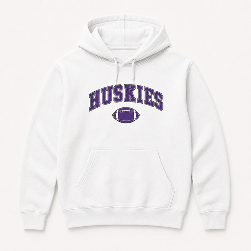 BVNW Huskies Arch Football Classic Hoodie