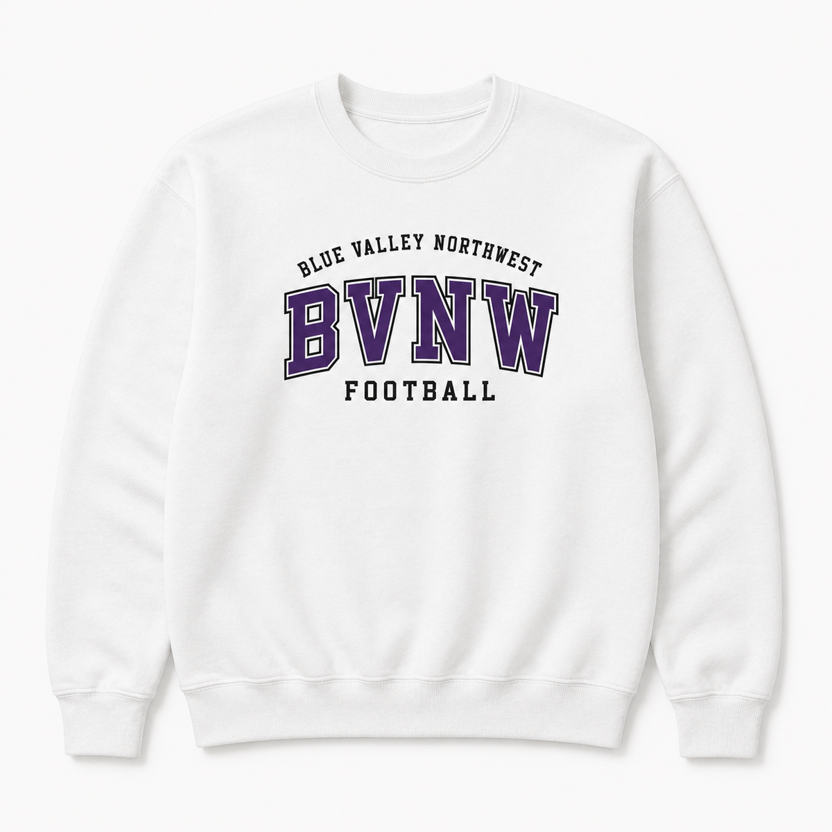 BVNW Collegiate Football Crewneck