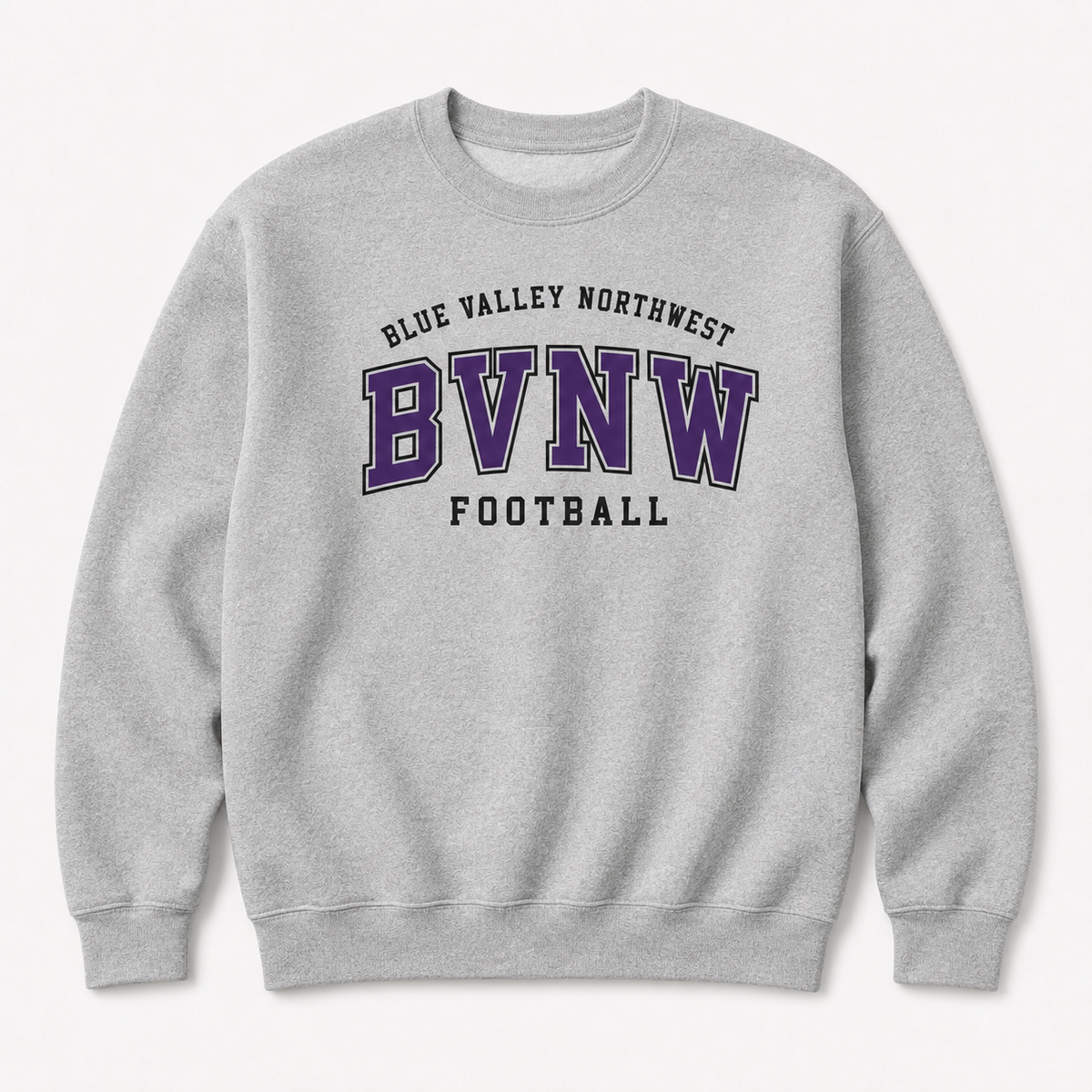 BVNW Collegiate Football Crewneck