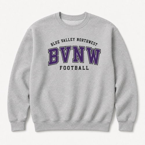 BVNW Collegiate Football Crewneck
