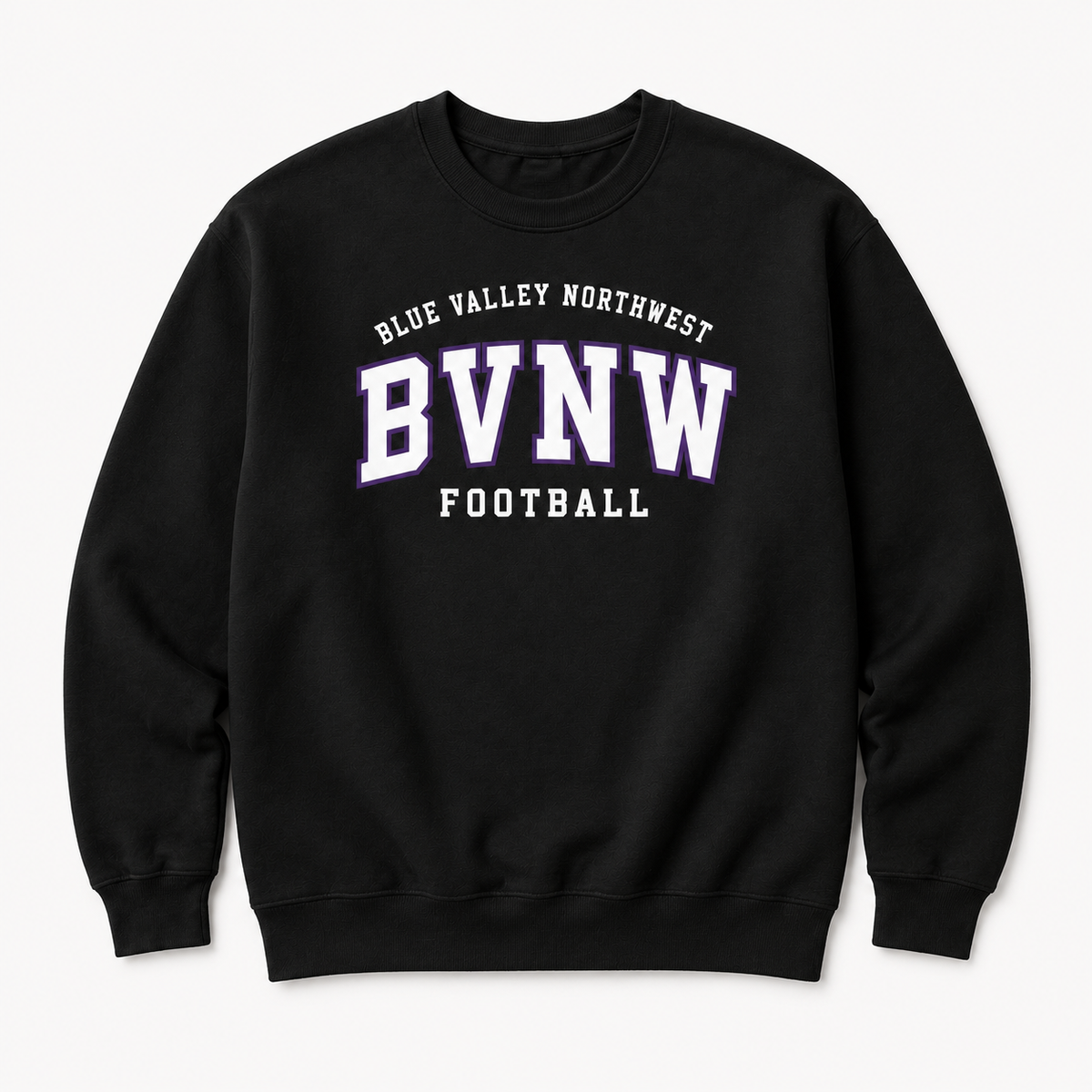 BVNW Collegiate Football Crewneck