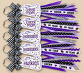 BVNW Megaphone Spirit Bag Tags with Ribbon Tassels