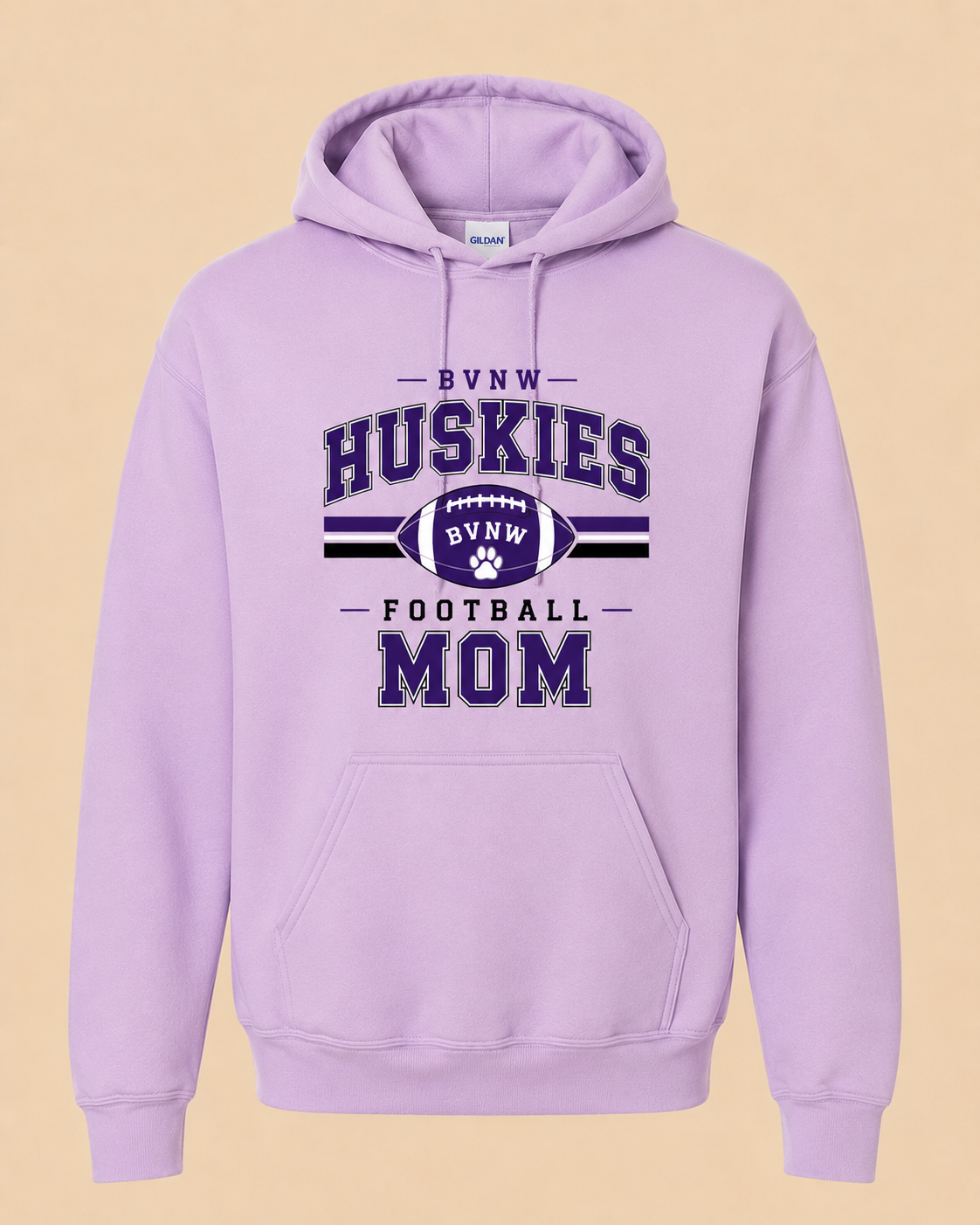 BVNW Huskies Vintage Varsity Football Mom