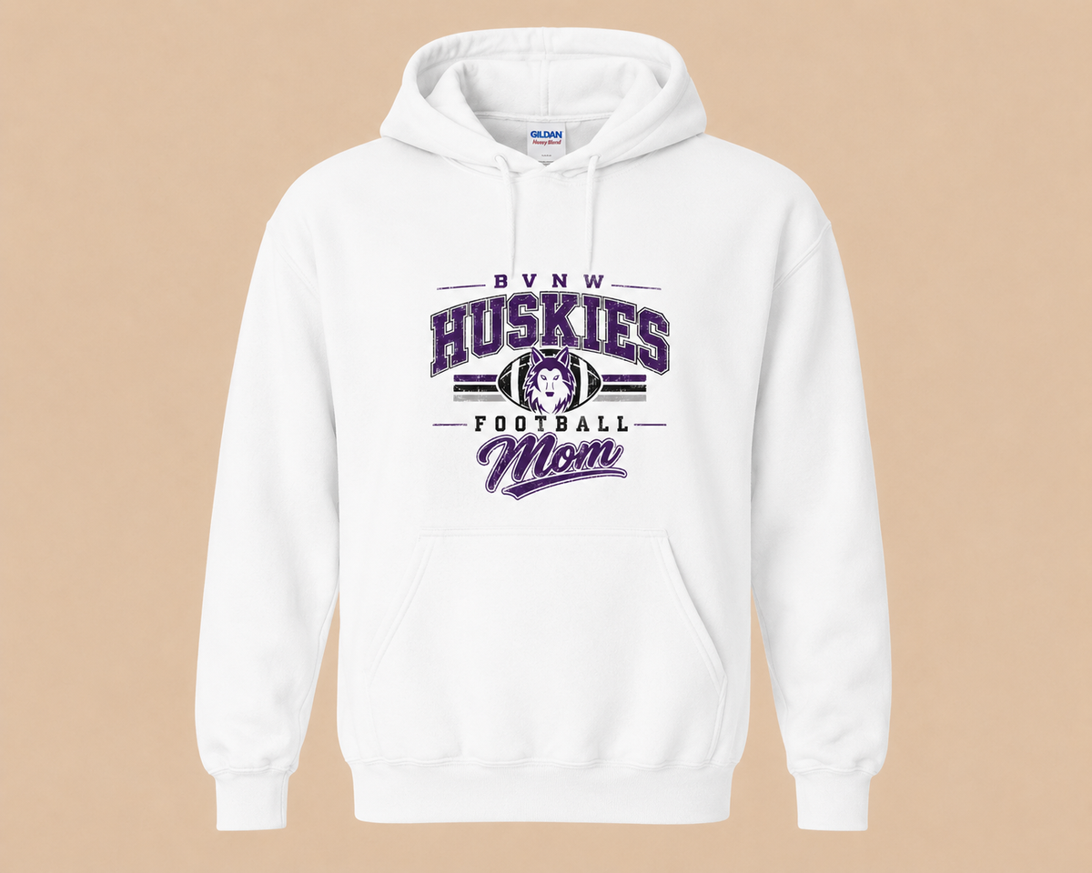 BVNW Huskies Retro Collegiate Football Mom
