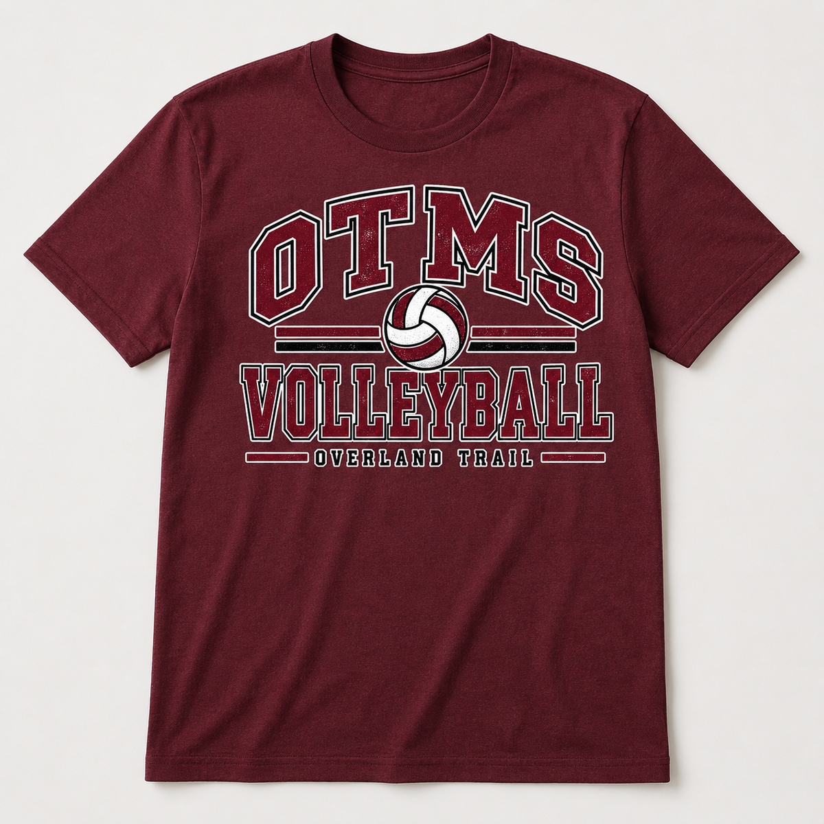 OTMS Retro Collegiate Volleyball T-Shirt