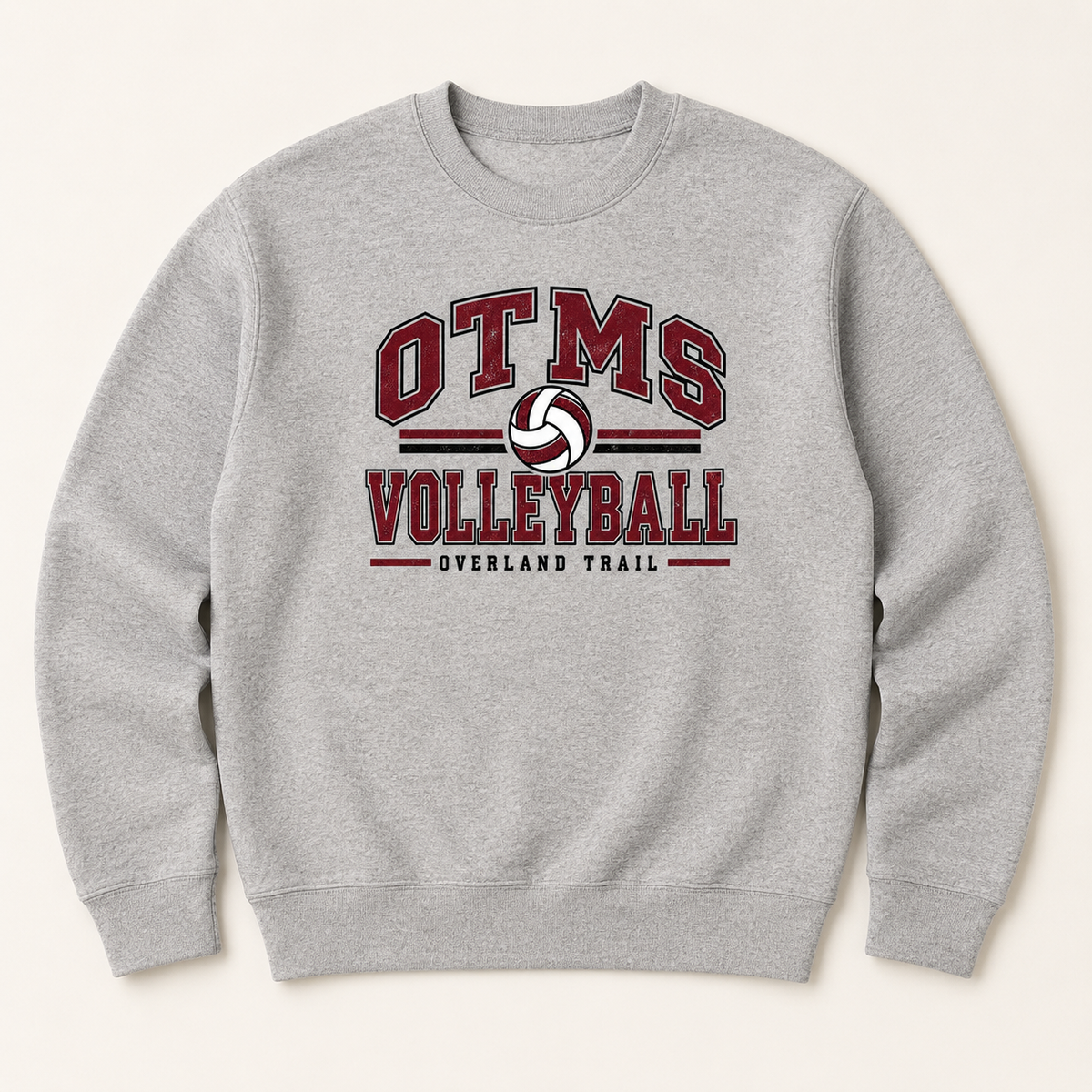 OTMS Retro Collegiate Volleyball Crewneck