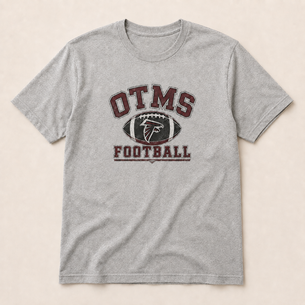 OTMS Retro Collegiate Football T-Shirt