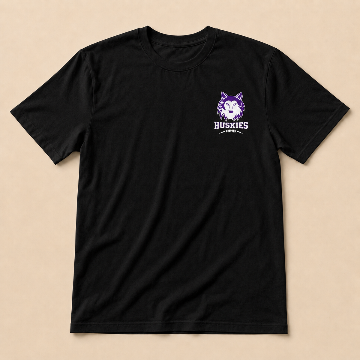 BVNW Huskies Football Left-Chest T-Shirt