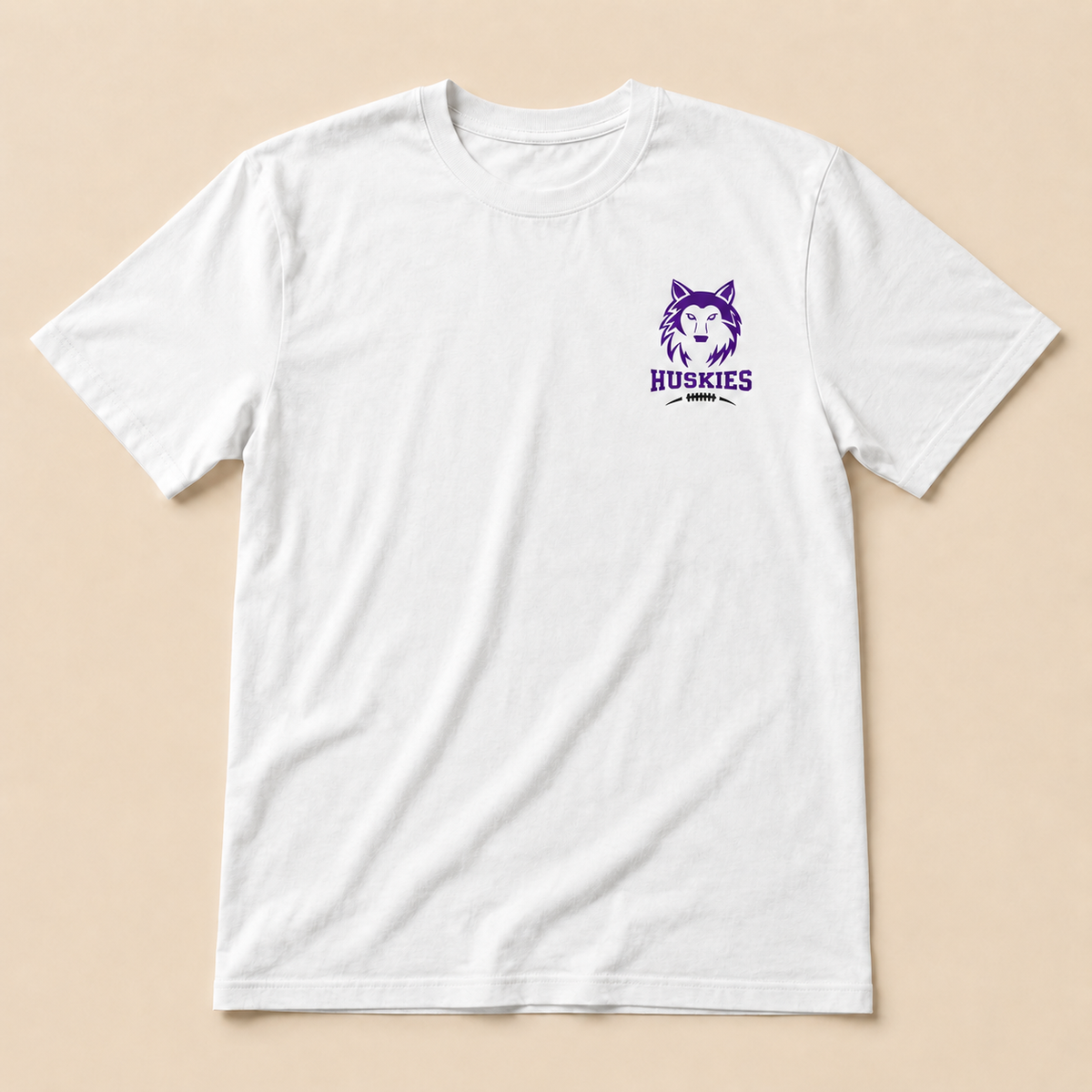 BVNW Huskies Football Left-Chest T-Shirt