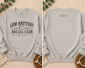 Low Battery Social Club Crewneck