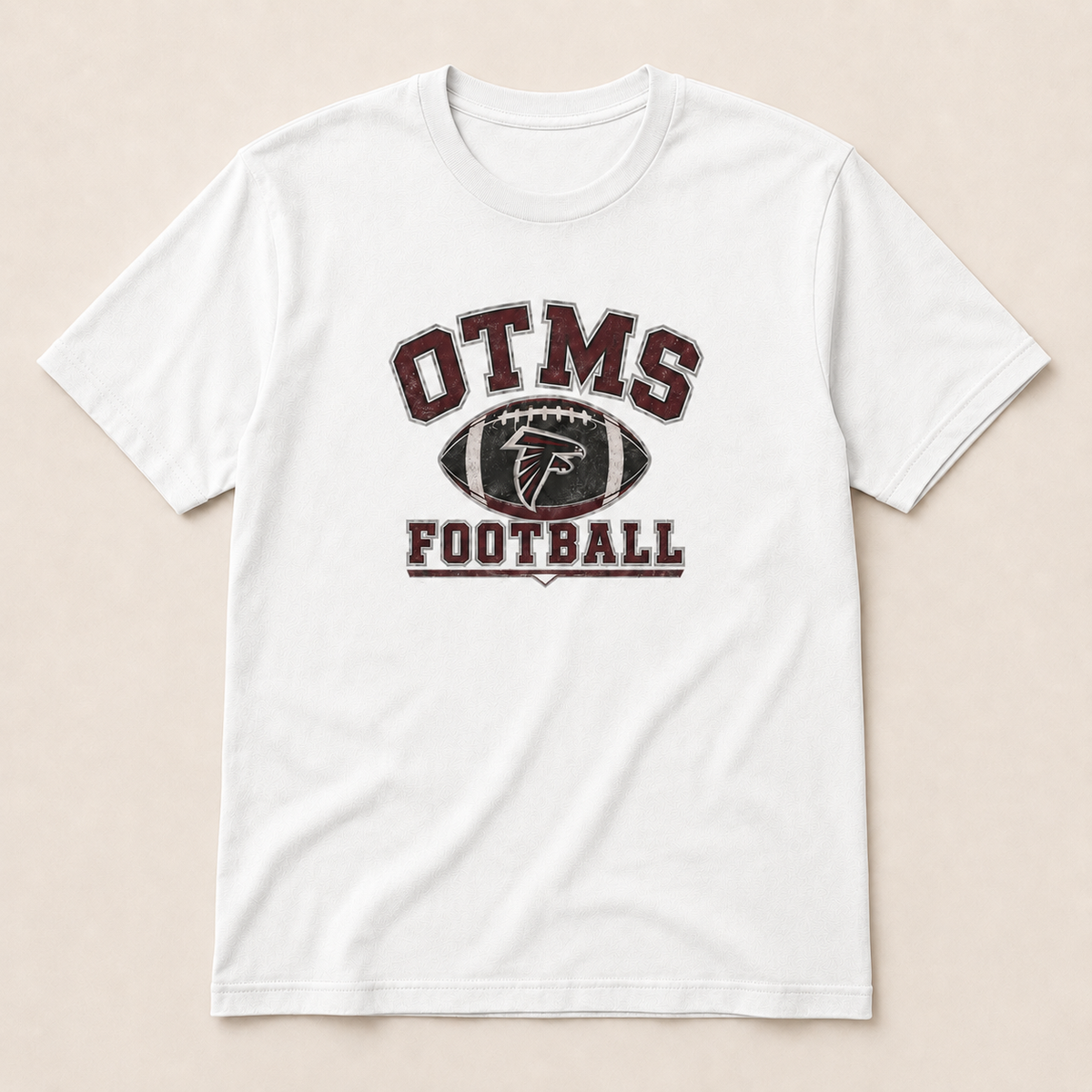 OTMS Retro Collegiate Football T-Shirt