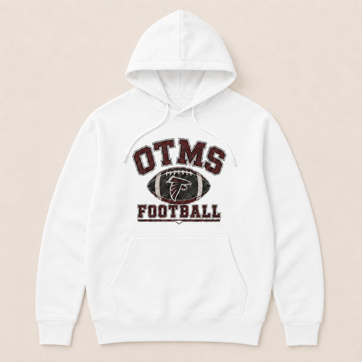 OTMS Retro Collegiate Football Hoodie