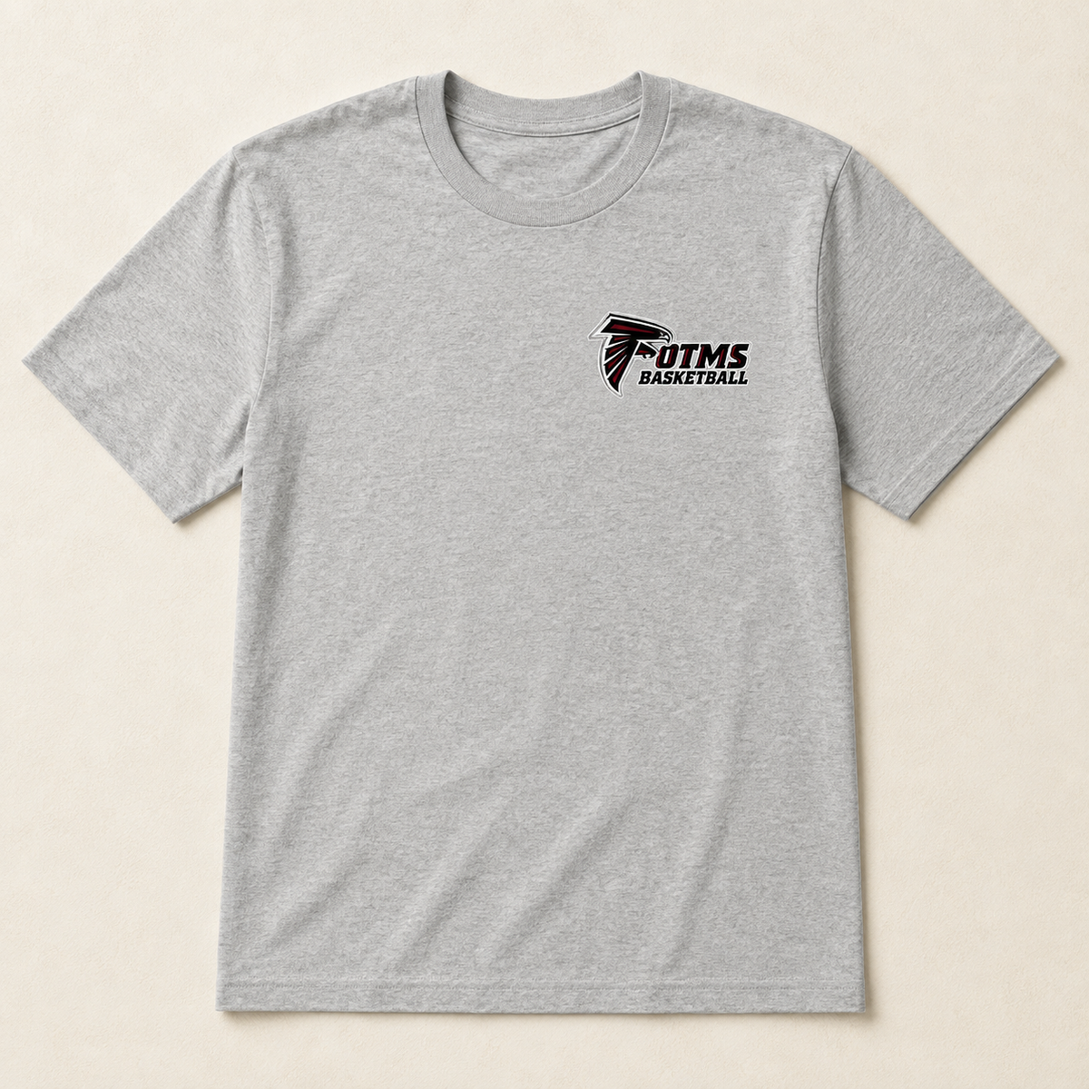 OTMS Falcon Left-Chest Basketball T-Shirt