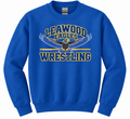 Leawood Middle School Eagles Wrestling Classic royal blue crewneck sweatshirt