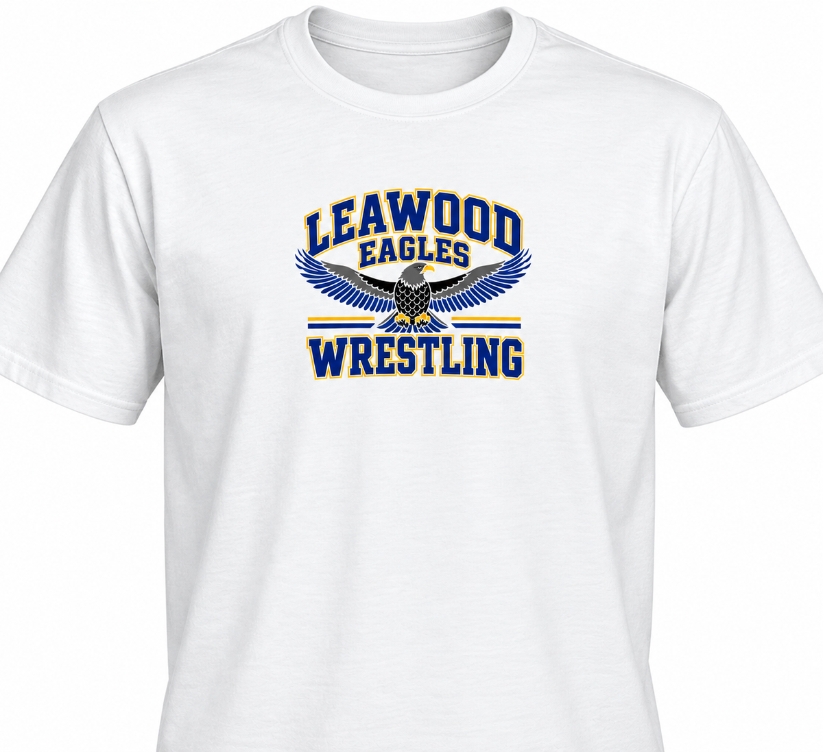 Leawood Middle School Eagles Wrestling Classic white T-shirt