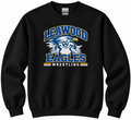 LMS Wrestling Grappler black crewneck