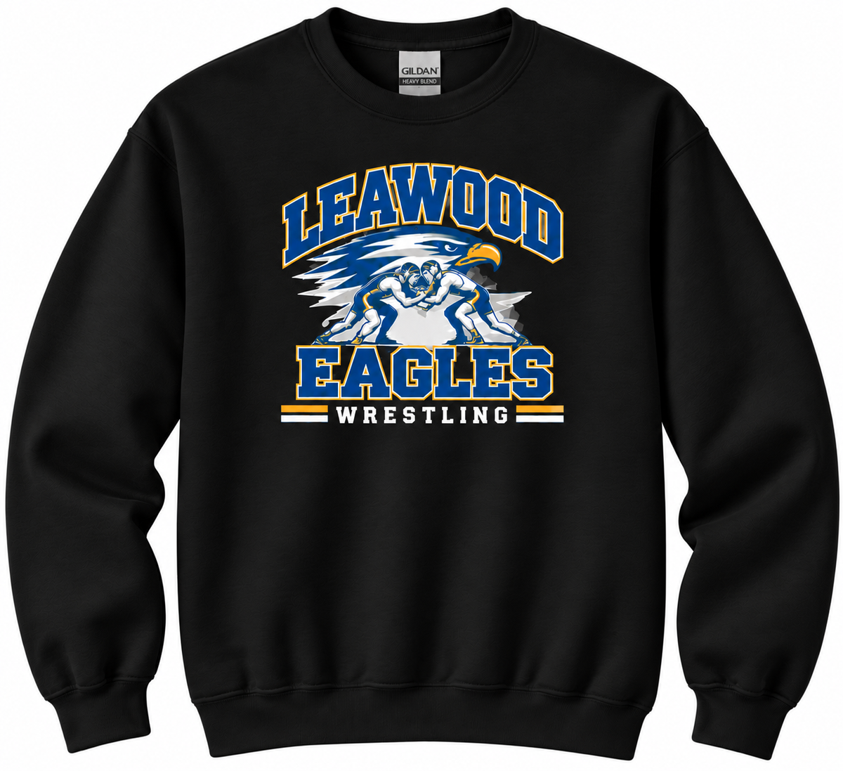 LMS Wrestling Grappler black crewneck