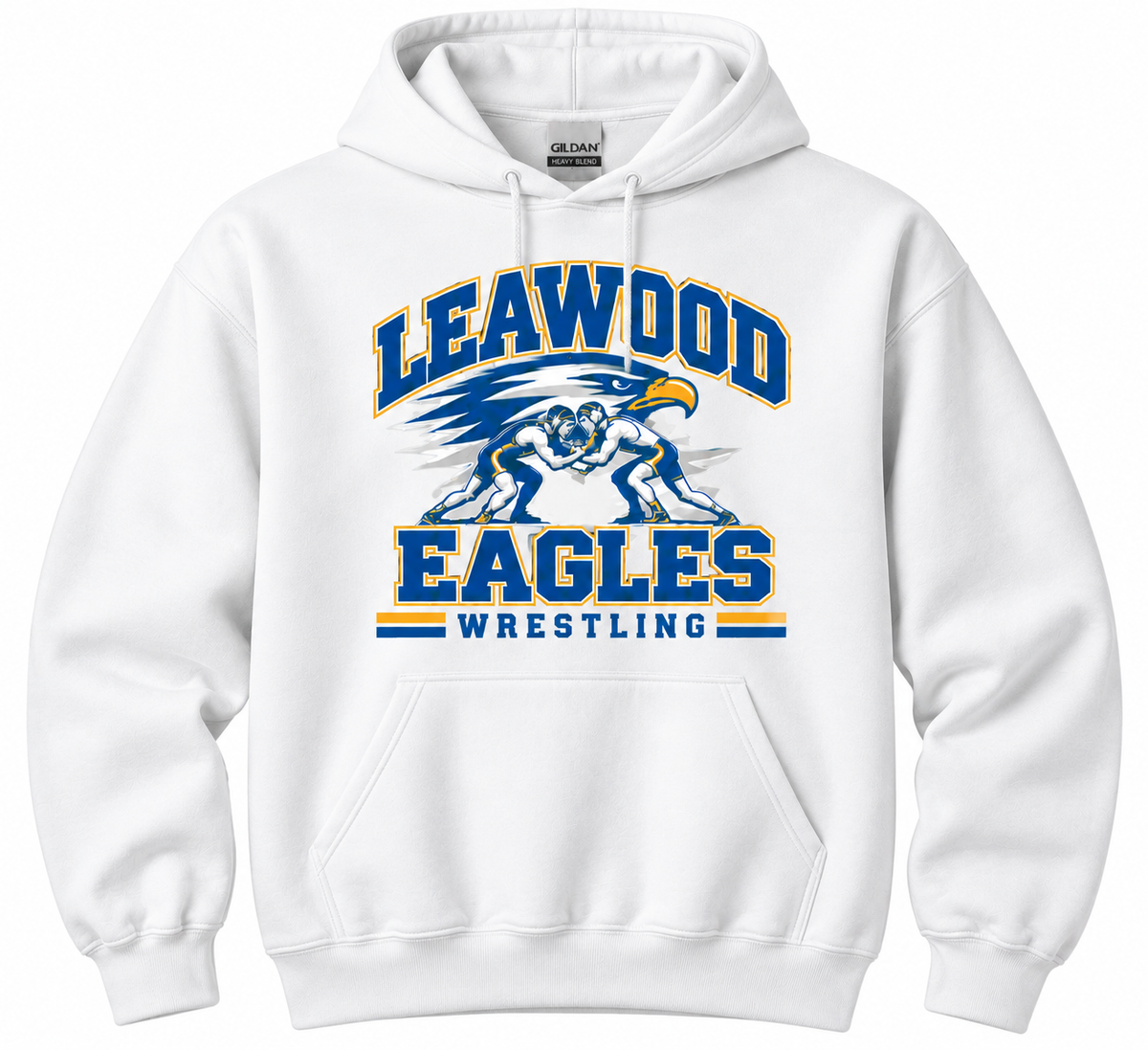 LMS Wrestling Grappler white hoodie