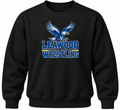 LMS Wrestling vintage logo black crewneck