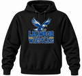 LMS Wrestling vintage logo black hoodie