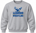 LMS Wrestling vintage logo gray crewneck