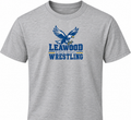 LMS Wrestling vintage logo gray tee