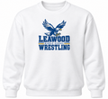 LMS Wrestling vintage logo white crewneck