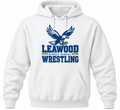 LMS Wrestling vintage logo white hoodie