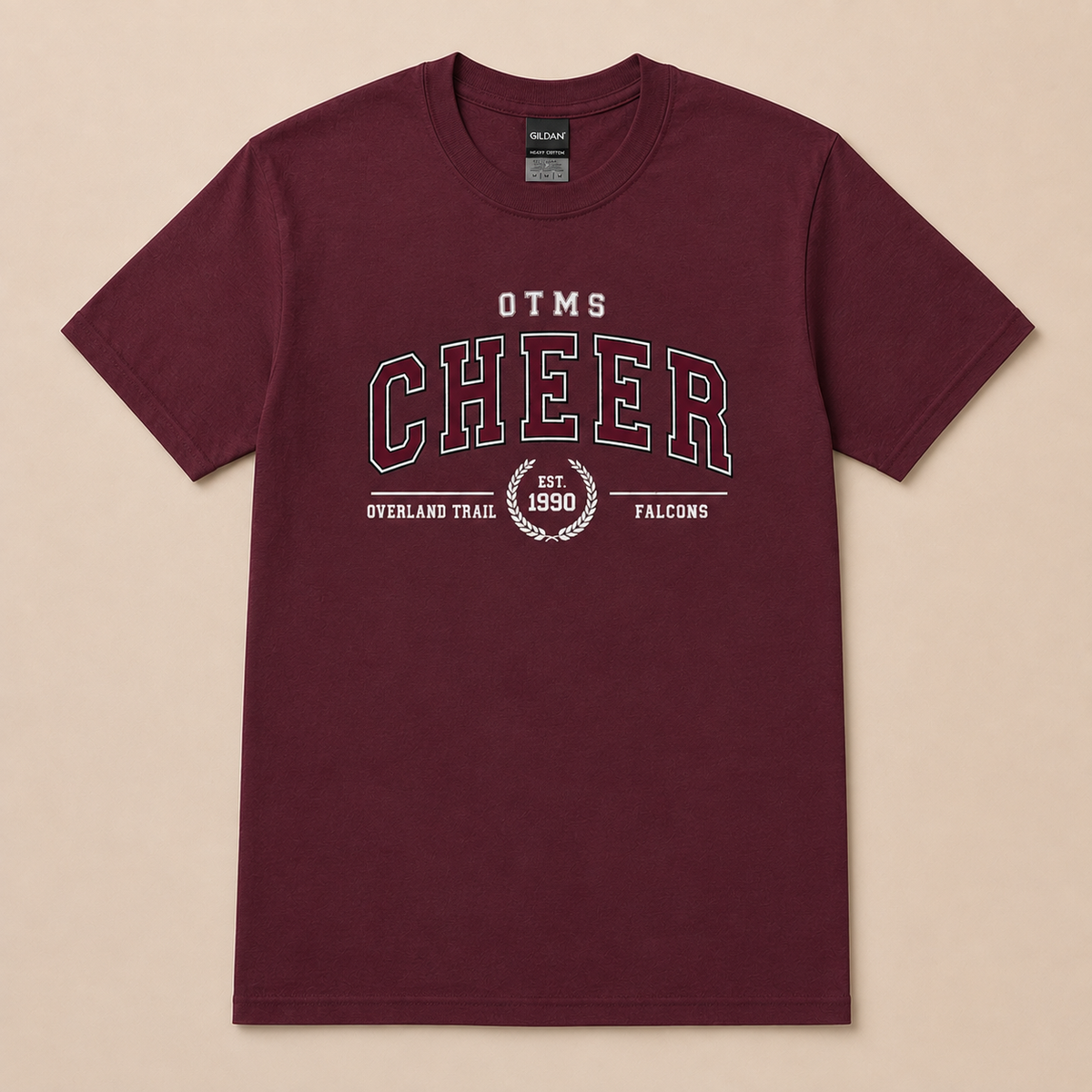 OTMS Cheer Retro Collegiate T-Shirt