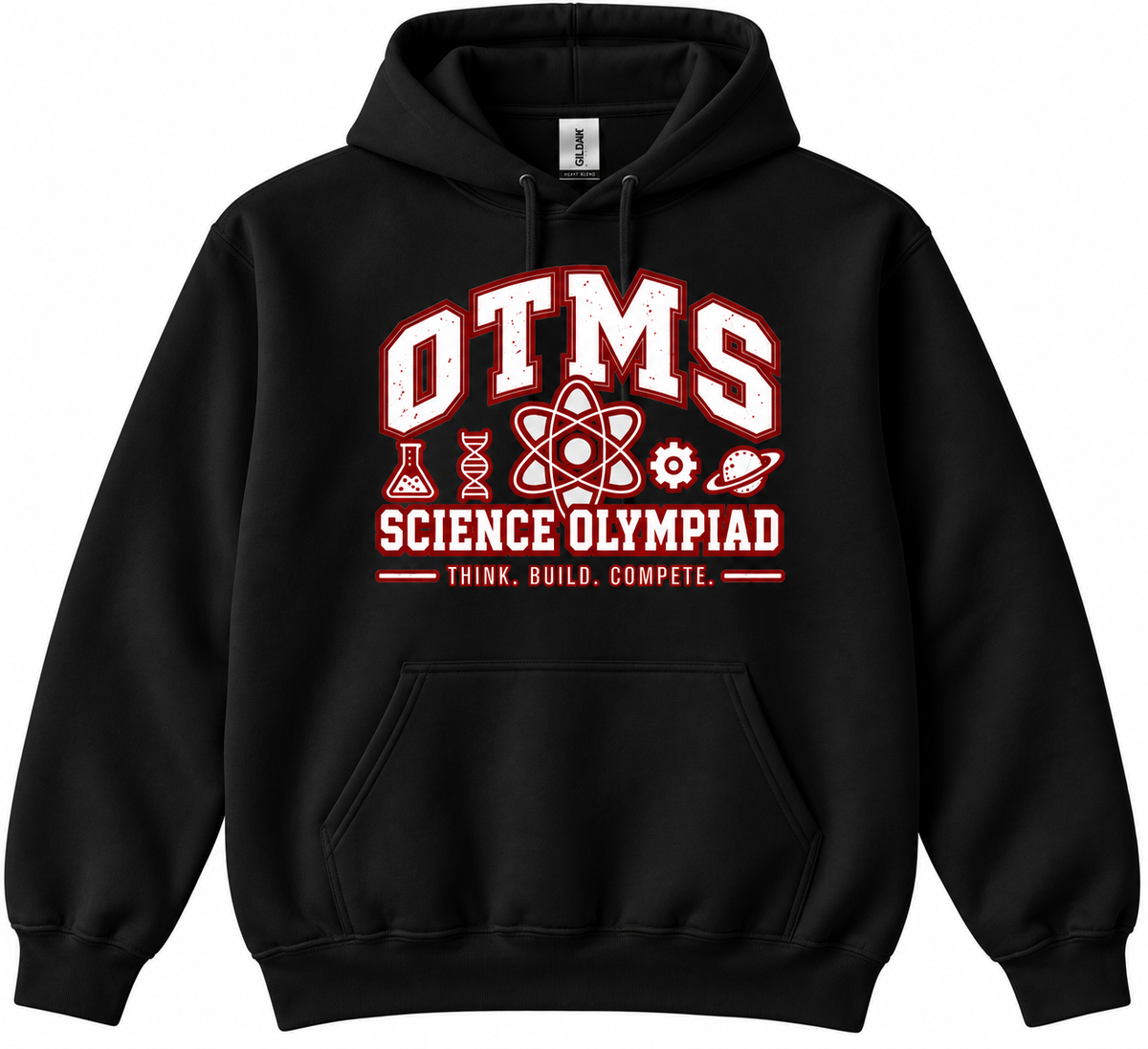 OTMS Science Olympiad Design 1 black hoodie