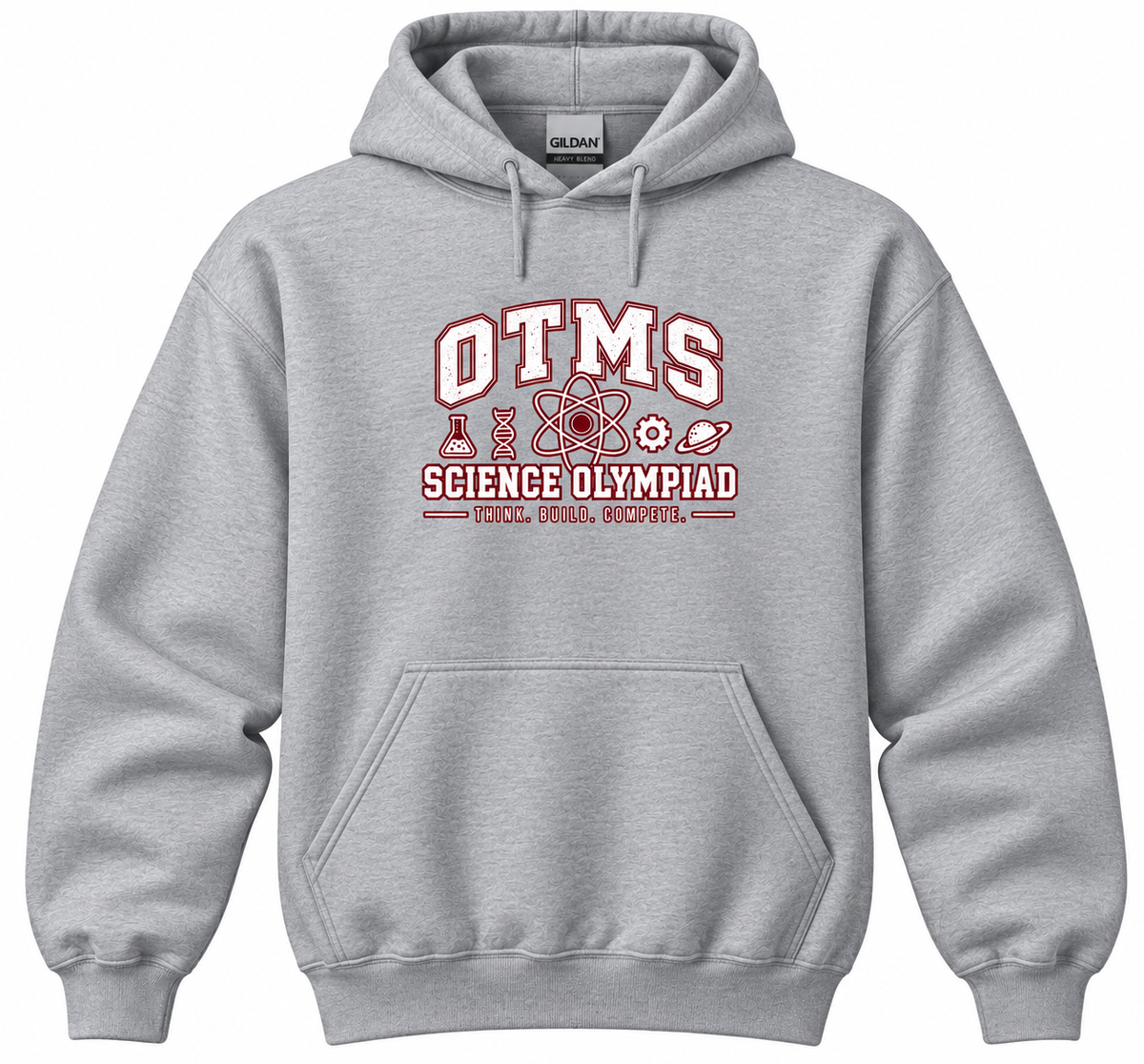 OTMS Science Olympiad Design 1 gray hoodie