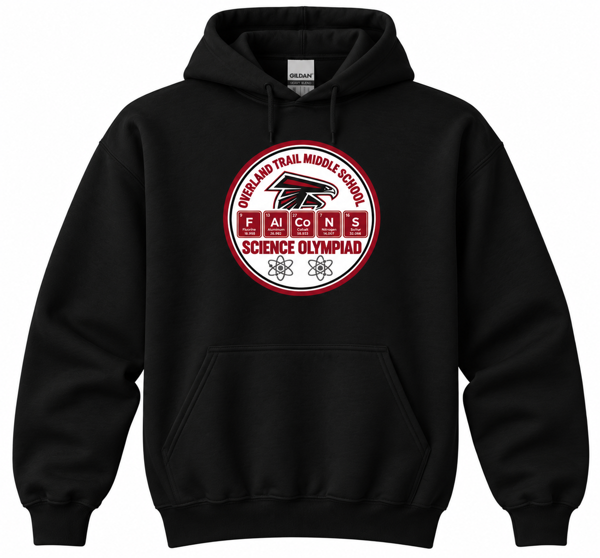 OTMS Science Olympiad Design 2 black hoodie