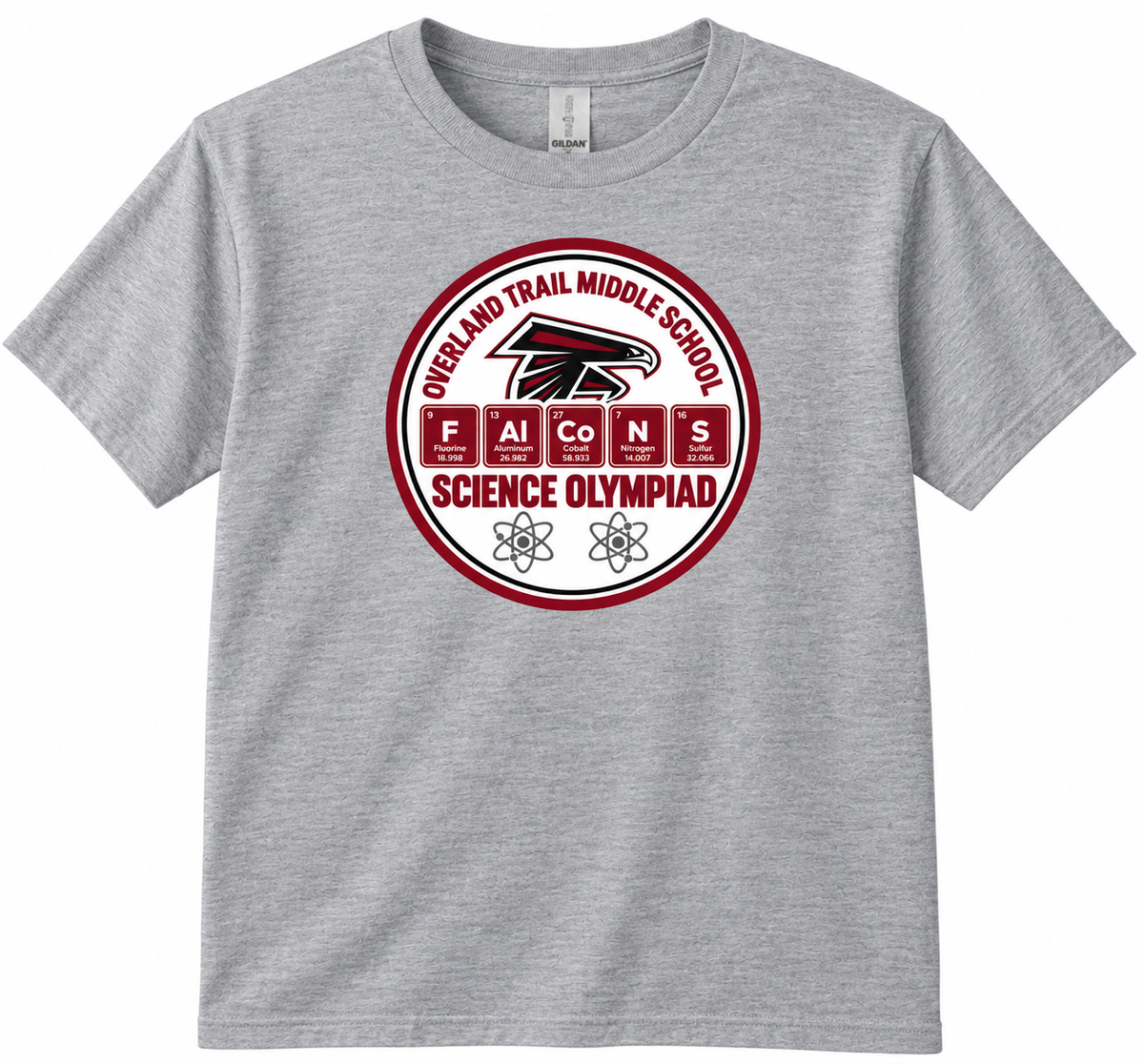 OTMS Science Olympiad Design 2 gray T-shirt