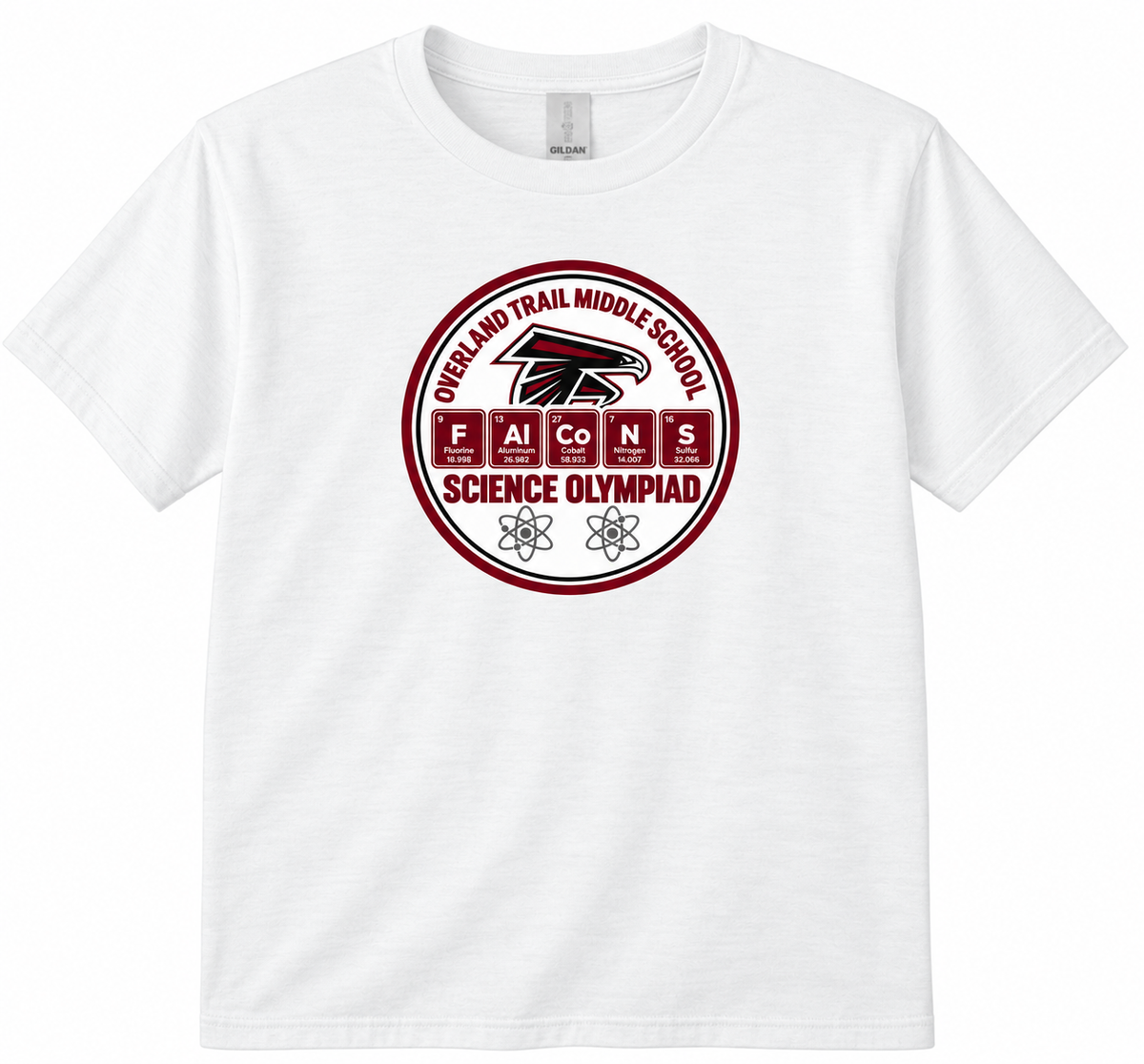 OTMS Science Olympiad Design 2 white T-shirt