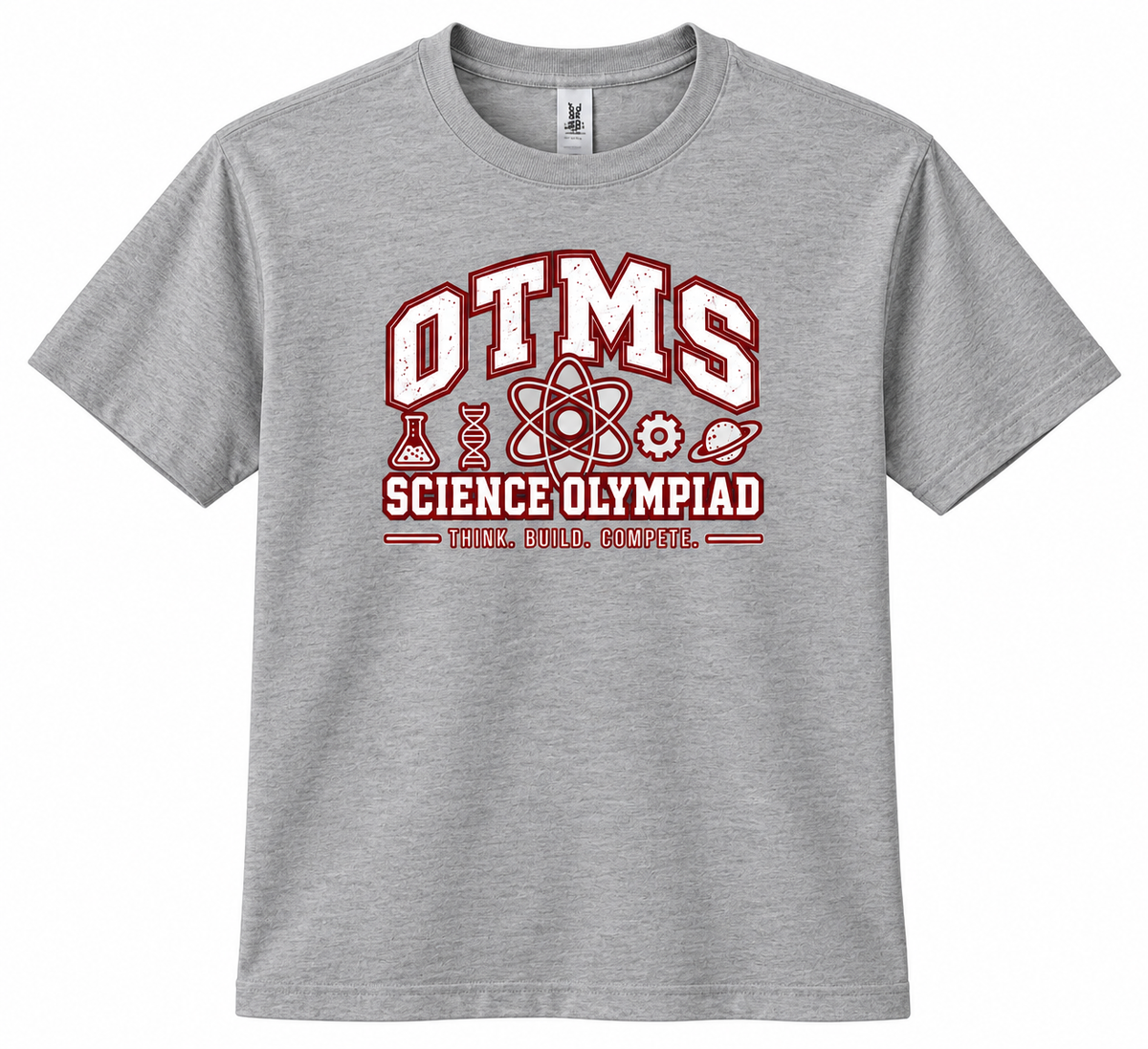 OTMS Science Olympiad Design 1 gray T-shirt