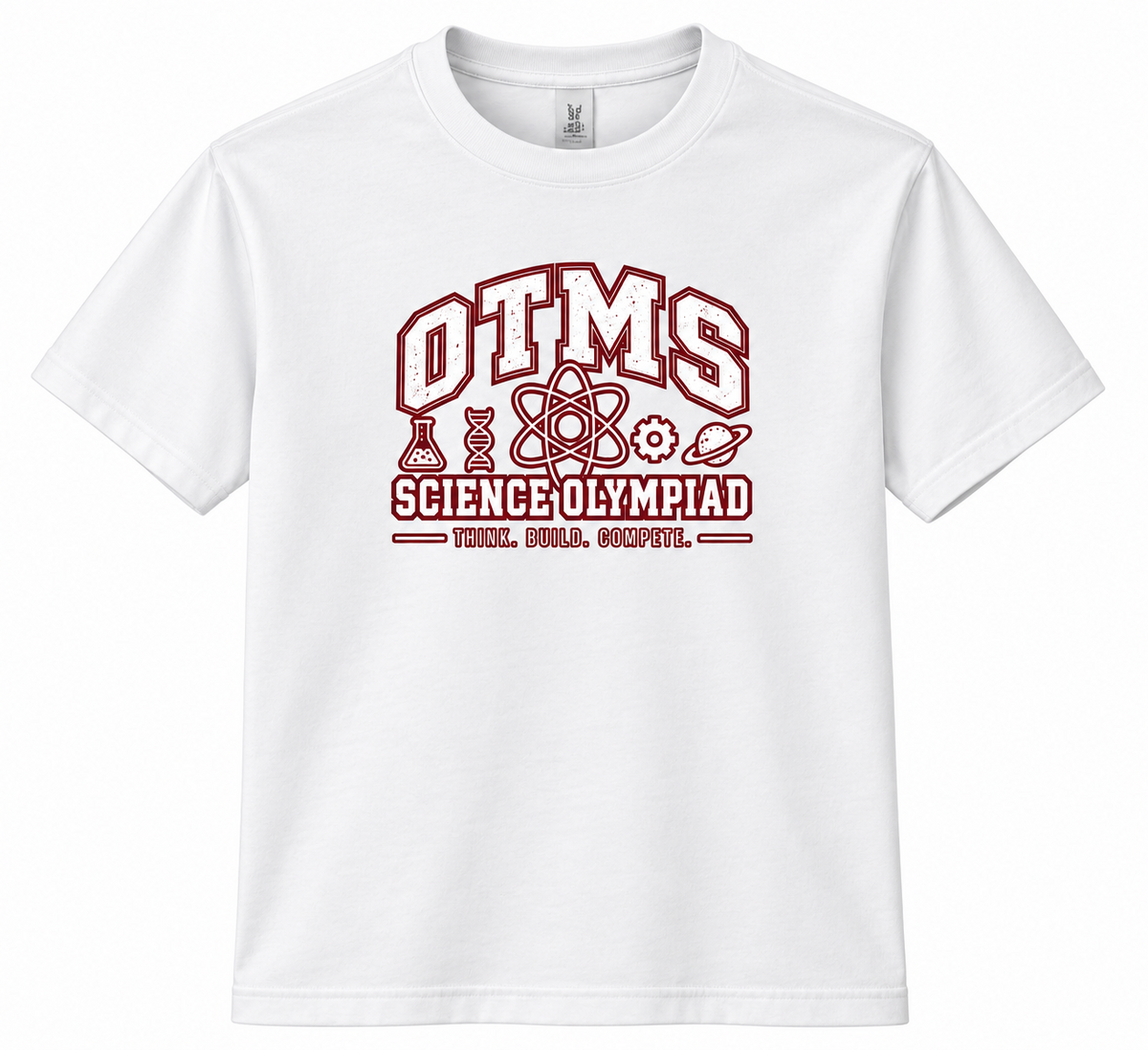 OTMS Science Olympiad Design 1 white T-shirt