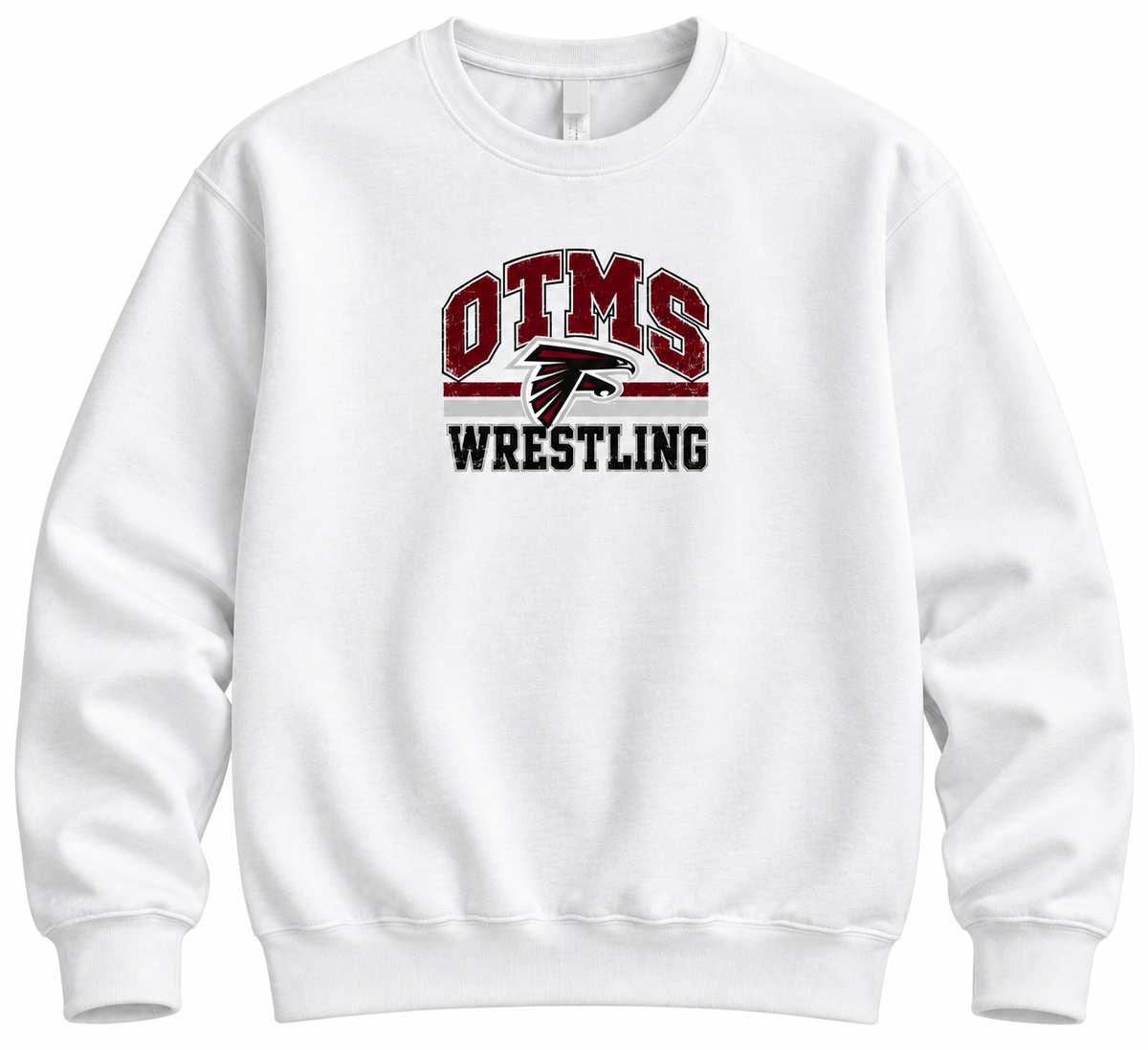 OTMS Wrestling Vintage Falcon white crewneck