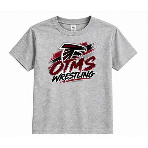 OTMS Wrestling Script heather gray T-shirt