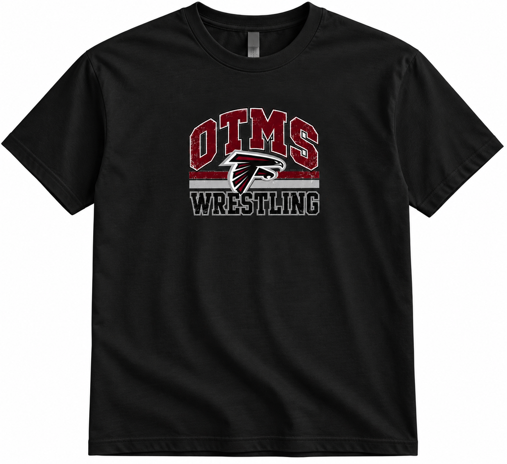 OTMS Wrestling Vintage Falcon black T-shirt