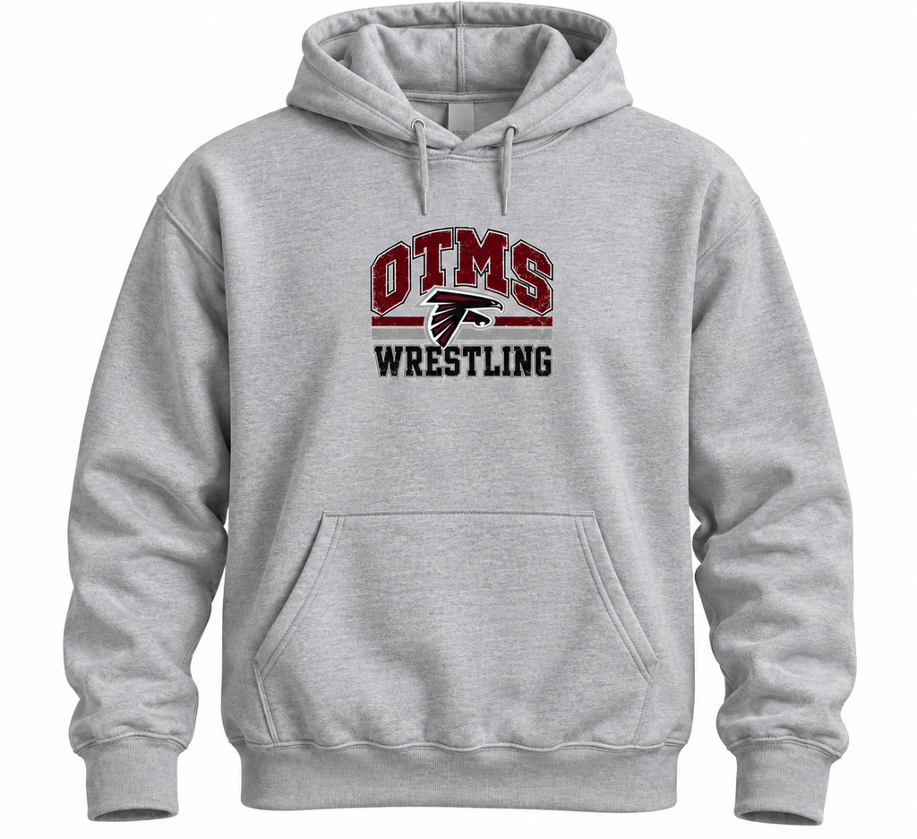 OTMS Wrestling Vintage Falcon gray hoodie