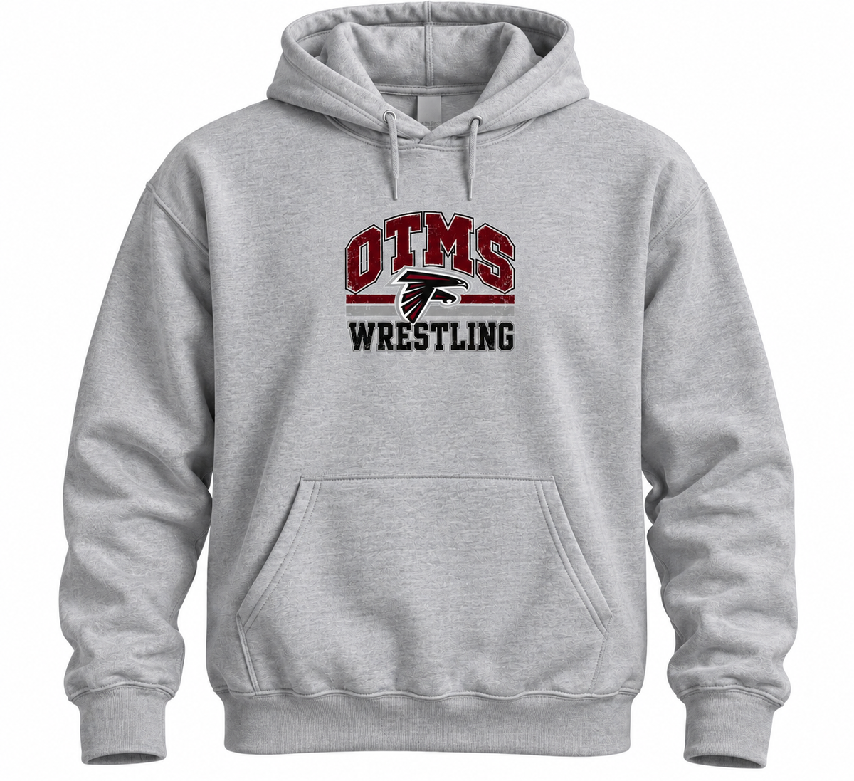 OTMS Wrestling Vintage Falcon gray hoodie