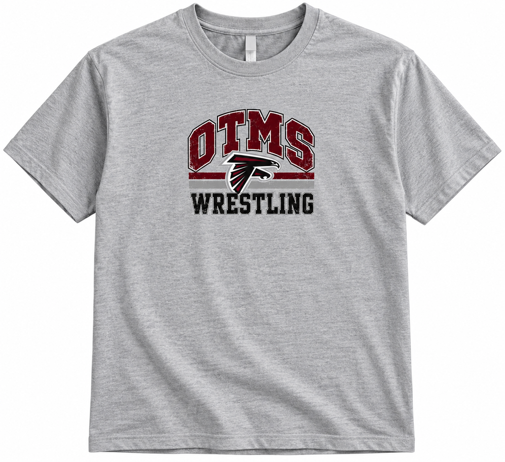 OTMS Wrestling Vintage Falcon gray T-shirt