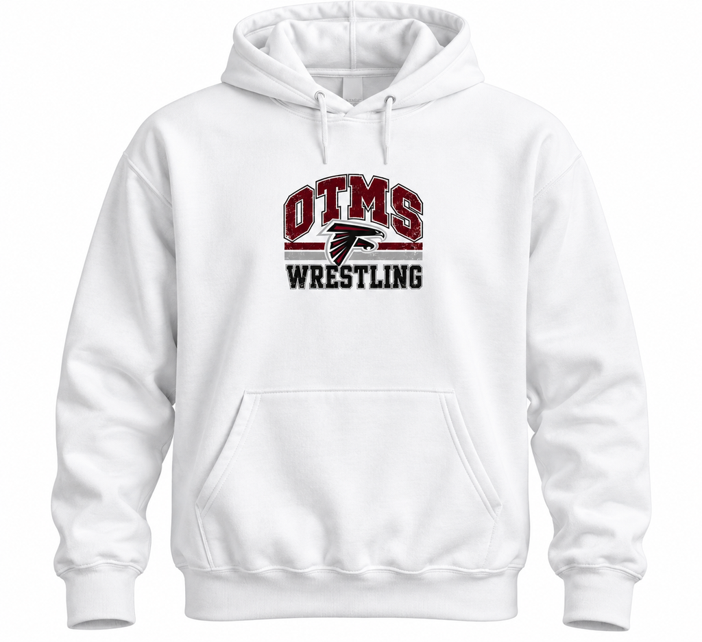 OTMS Wrestling Vintage Falcon white hoodie