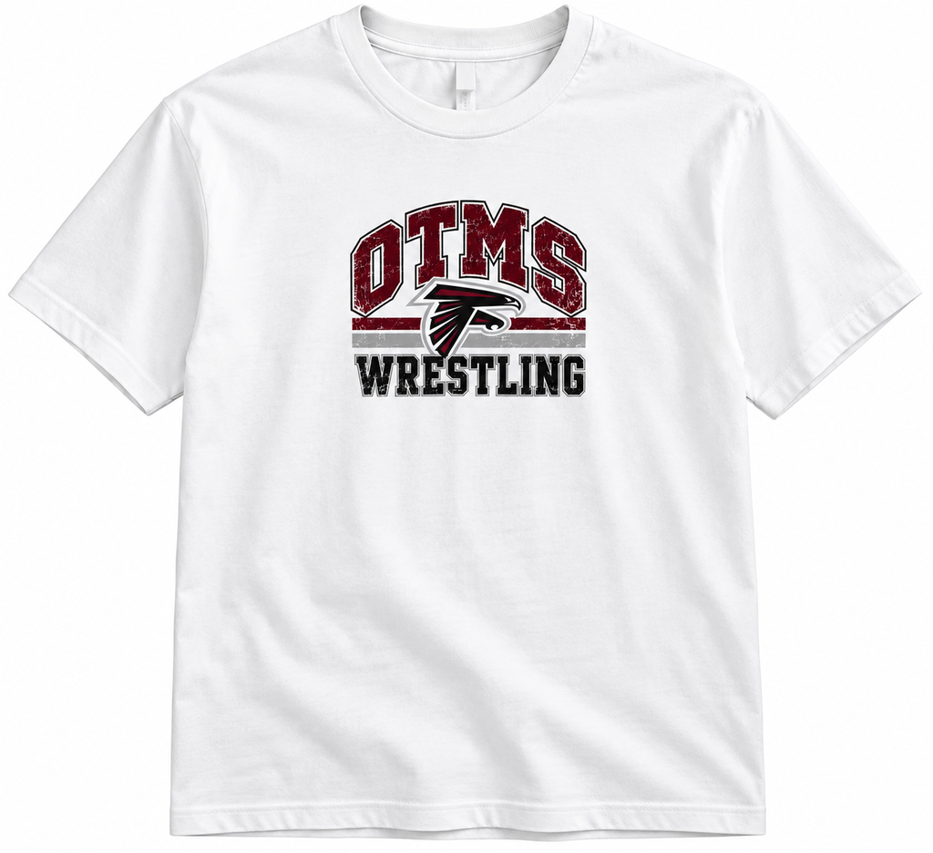 OTMS Wrestling Vintage Falcon white T-shirt